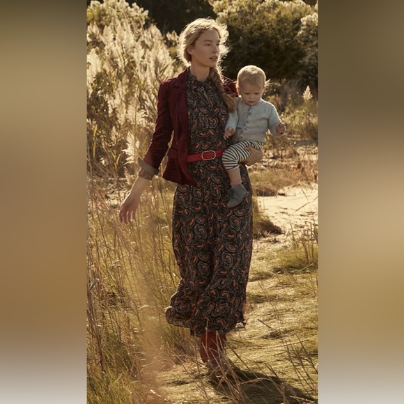 Anthropologie Deep Red Velvet Blazer - Picture 2 of 14